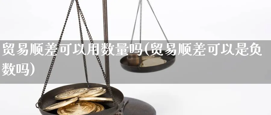 贸易顺差可以用数量吗(贸易顺差可以是负数吗)_https://www.ccsxhkc.com_贸易顺差_第1张