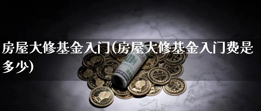 房屋大修基金入门(房屋大修基金入门费是多少)_https://www.ccsxhkc.com_商业模式_第1张