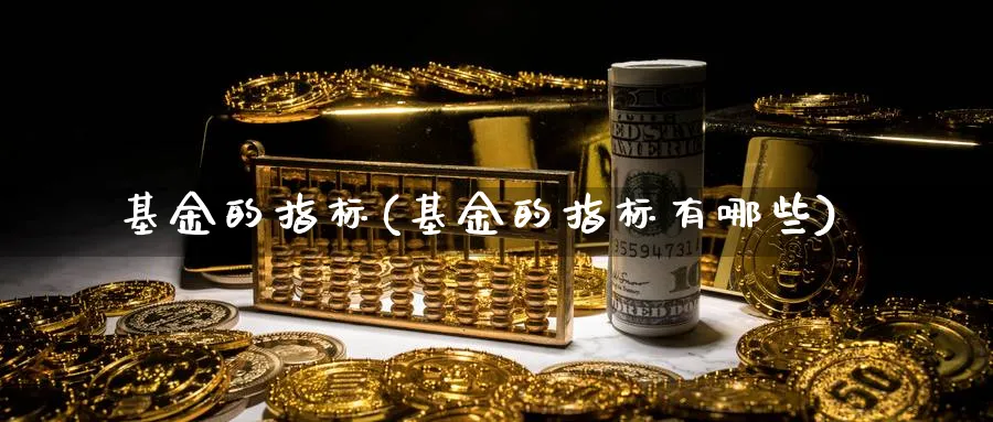 基金的指标(基金的指标有哪些)_https://www.ccsxhkc.com_财经资讯_第1张